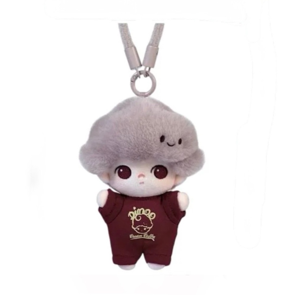 ✅ DIMOO ✅ CRUSH ON COFFEE SERIES-SOFT-FACED PLUSH KEYCHAIN COLD BREW BLACK TEA